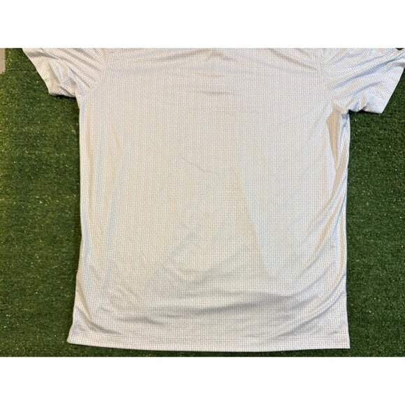 Johnnie O polo mens large blue white featherweight upf 50 lighweight breathable - Picture 8 of 11